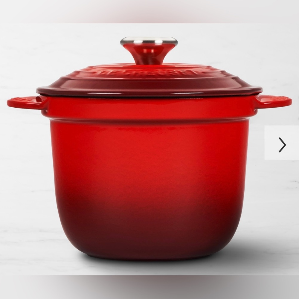 NIB Le Creuset | Rice Pot + Stoneware Inner Lid Cerise